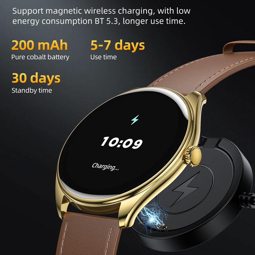 Смарт-часы Hoco Y22 AMOLED Smart sports watch(call version) Black (6942007628983) фото №7