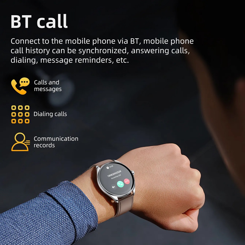 Смарт-часы Hoco Y22 AMOLED Smart sports watch(call version) Black (6942007628983) фото №9
