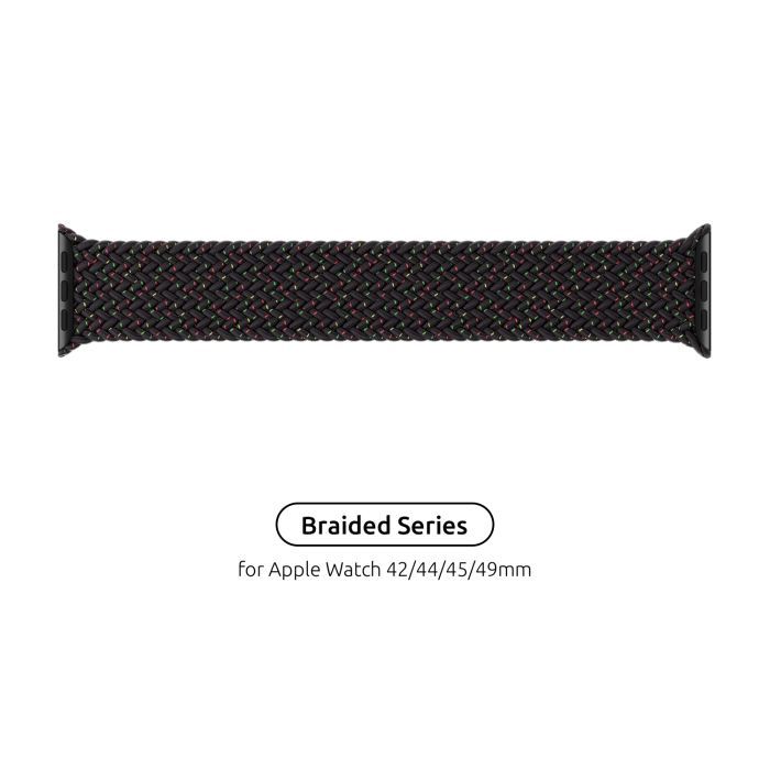 Ремінець для годинника Armorstandart Braided Solo Loop для Apple Watch 49/46/45/44/42 (Series 1-3) Charcoal Size 8 (160 mm) (ARM58073) фото №4
