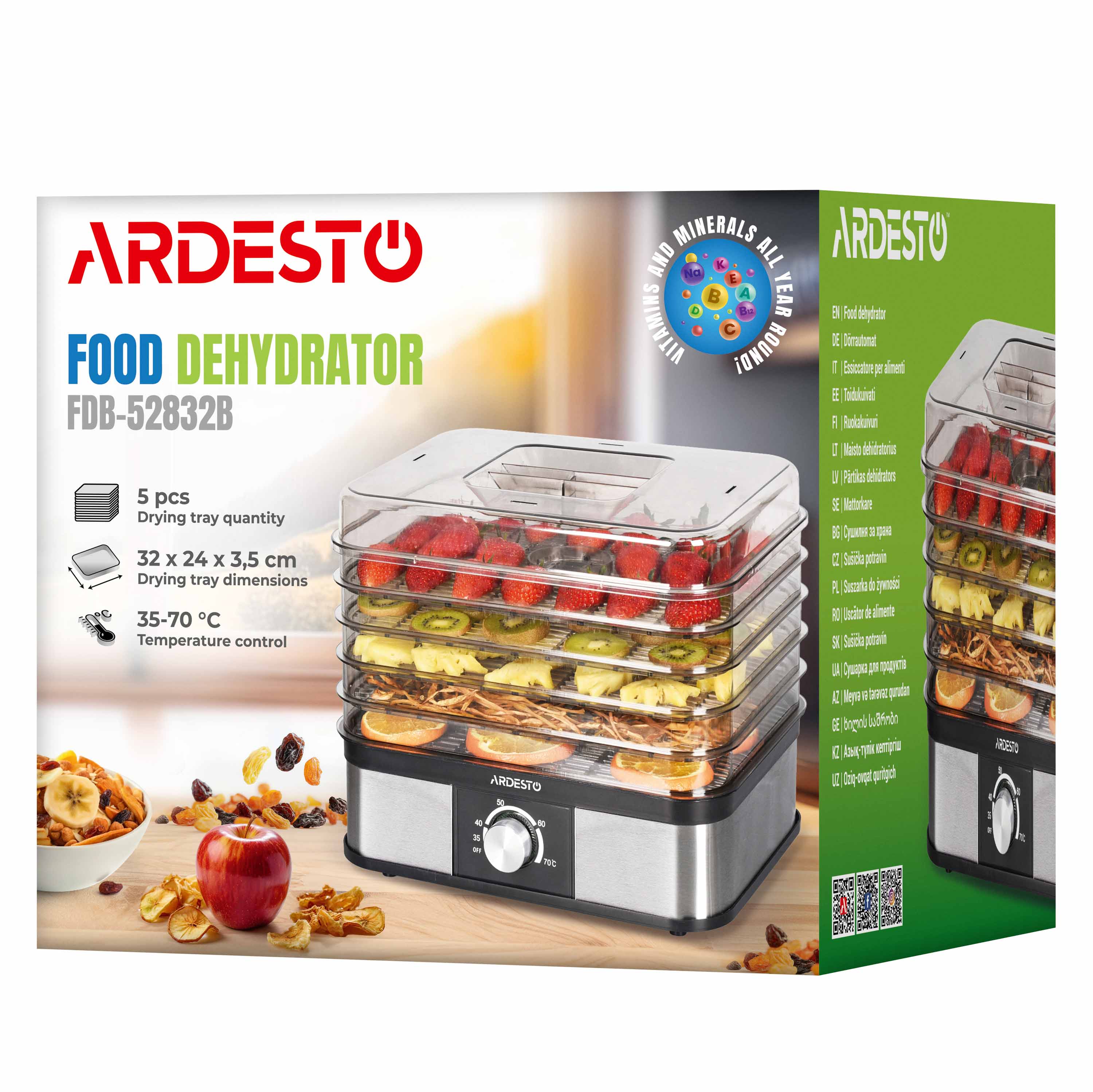 Сушка для фруктов Ardesto FDB-52832B фото №7