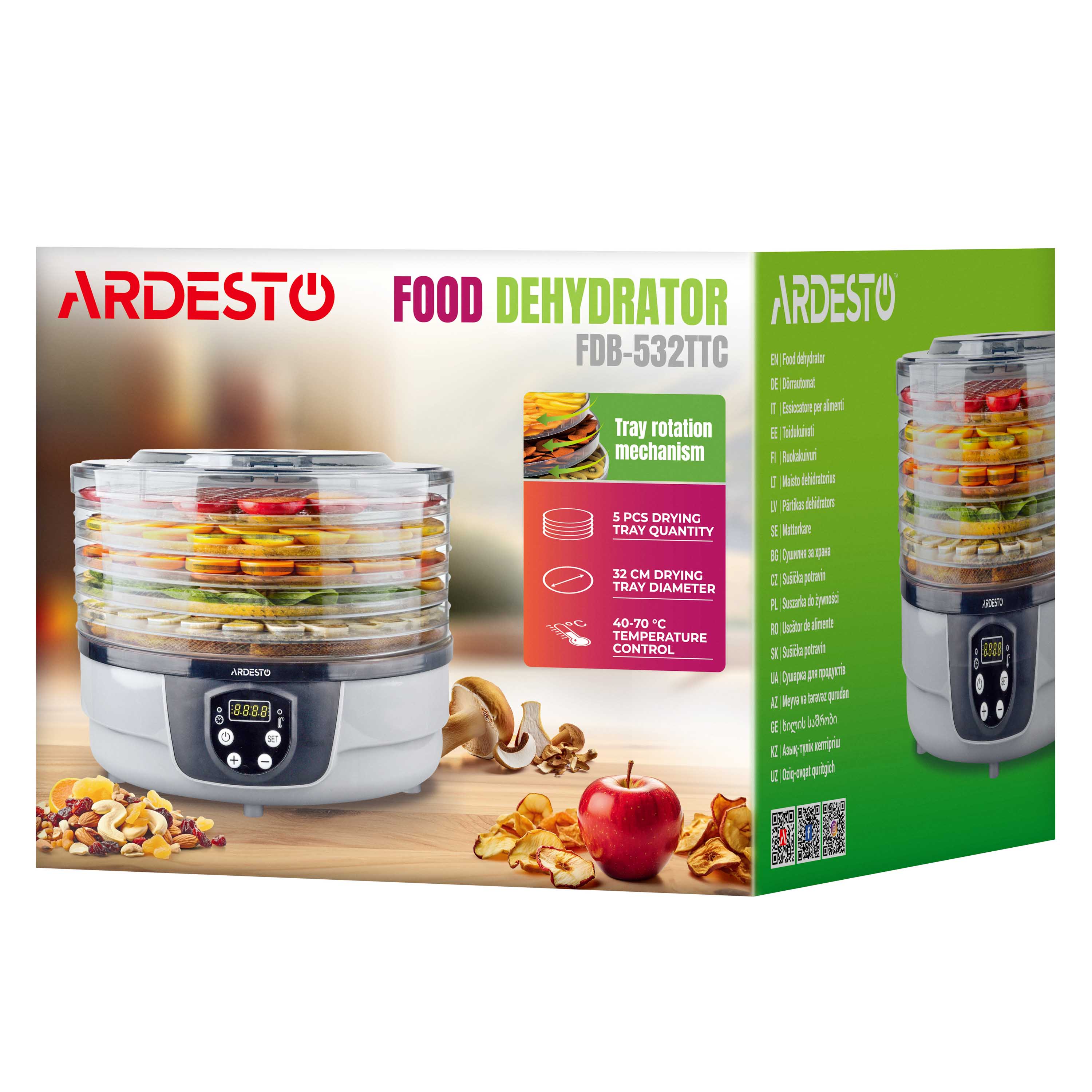 Сушка для фруктов Ardesto FDB-532TTC фото №8