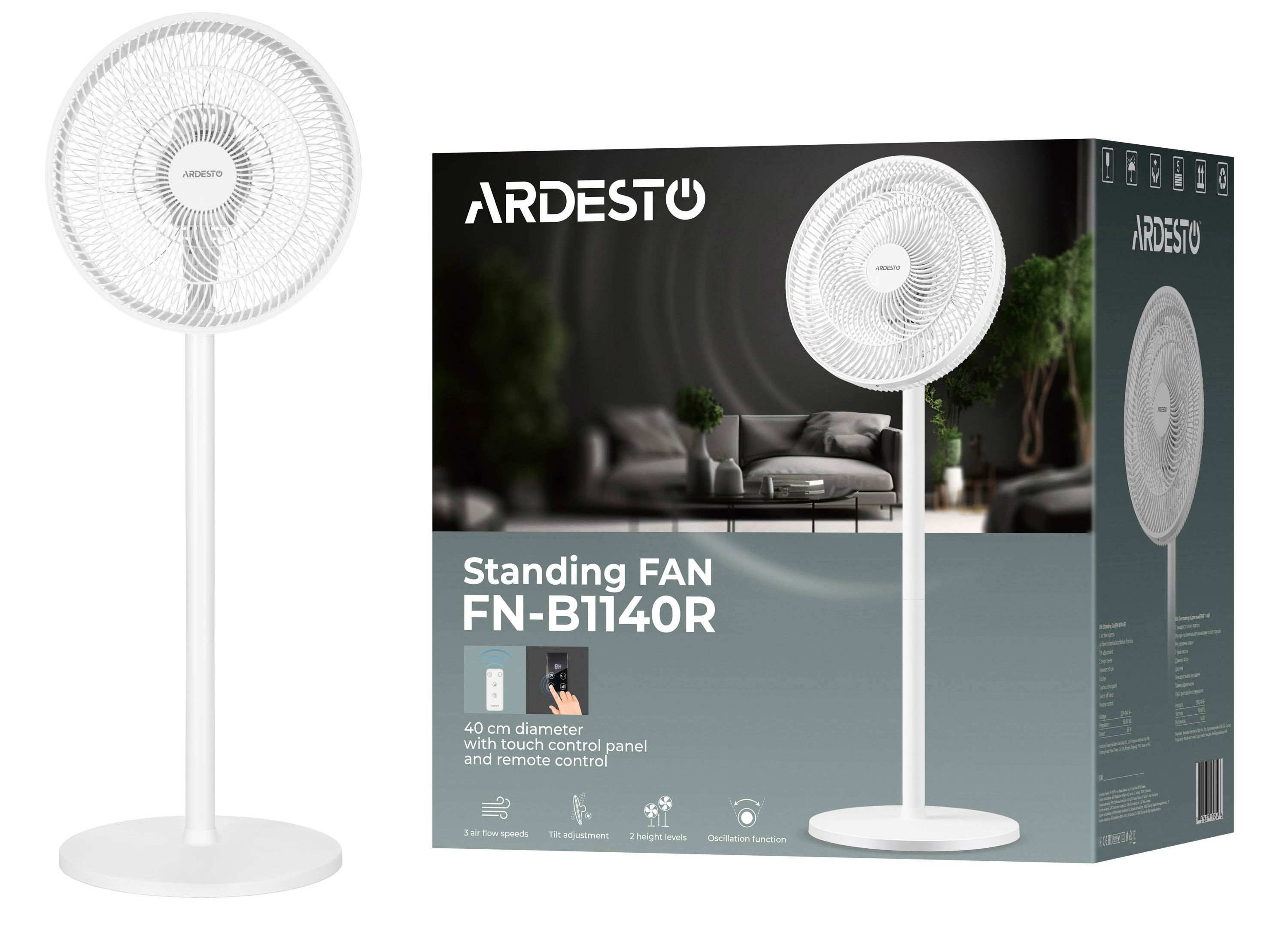 Вентилятор Ardesto FN-B1140R фото №12