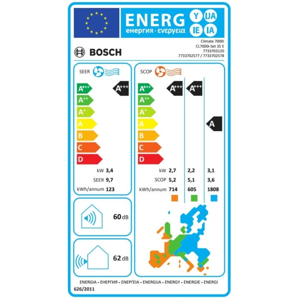Кондиционер Bosch Climate 7000i (7733703120) фото №7