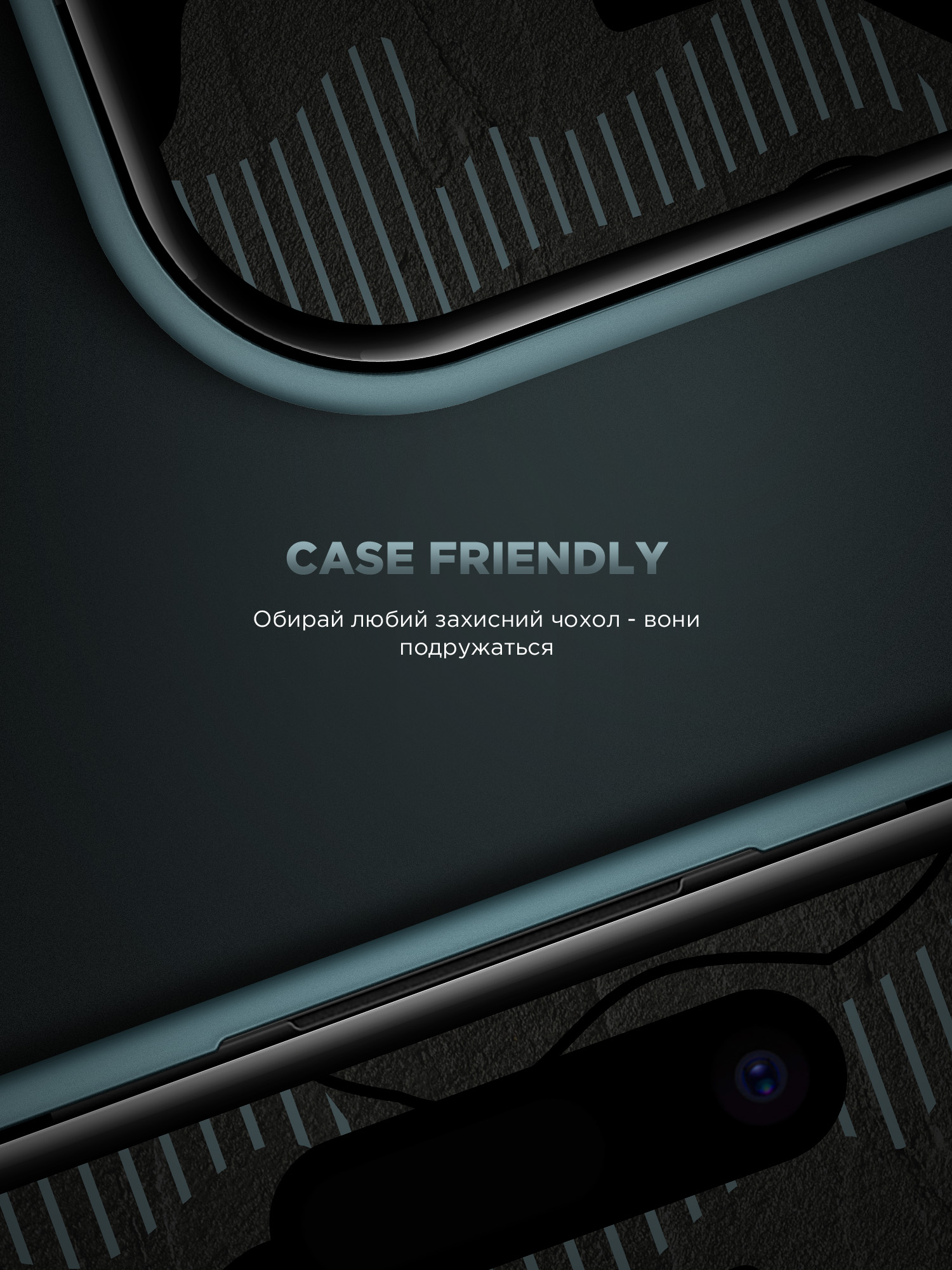 Защитное стекло Armorstandart Infinity Black Icon 2.75D для Apple iPhone 14 / 13 / 13 Pro (ARM73951) фото №8
