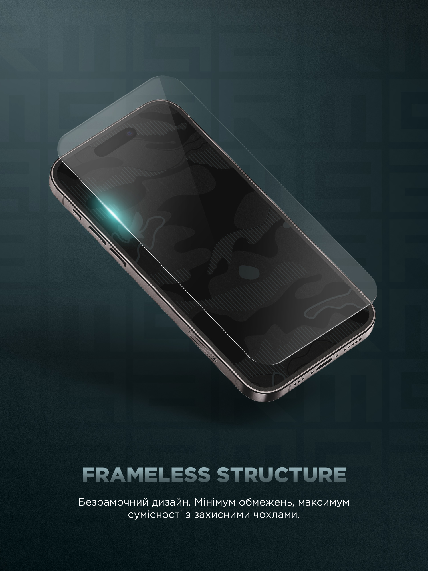 Защитное стекло Armorstandart Infinity Black Icon 2.75D для Apple iPhone 14 / 13 / 13 Pro (ARM73951) фото №9
