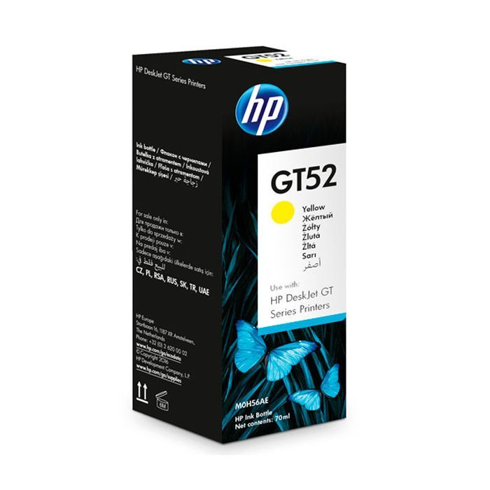 Чернила для принтера HP GT52 Yellow (M0H56AE) фото №2