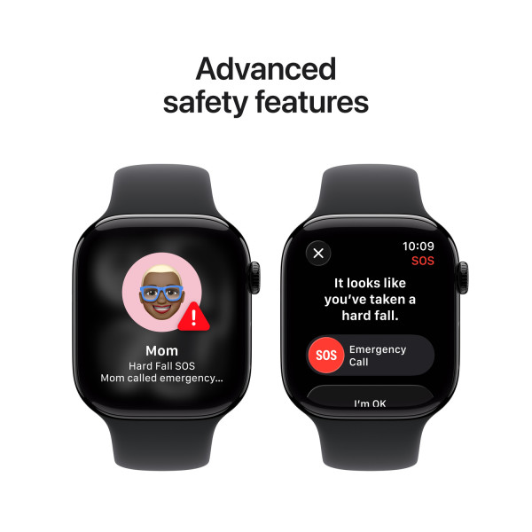 Смарт-годинник Apple Watch Series 11 GPS 42mm Jet Black фото №6