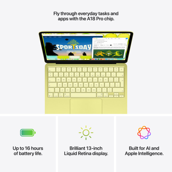 Ноутбук Apple MacBook Neo 256GB Citrus (MHFD4) фото №9