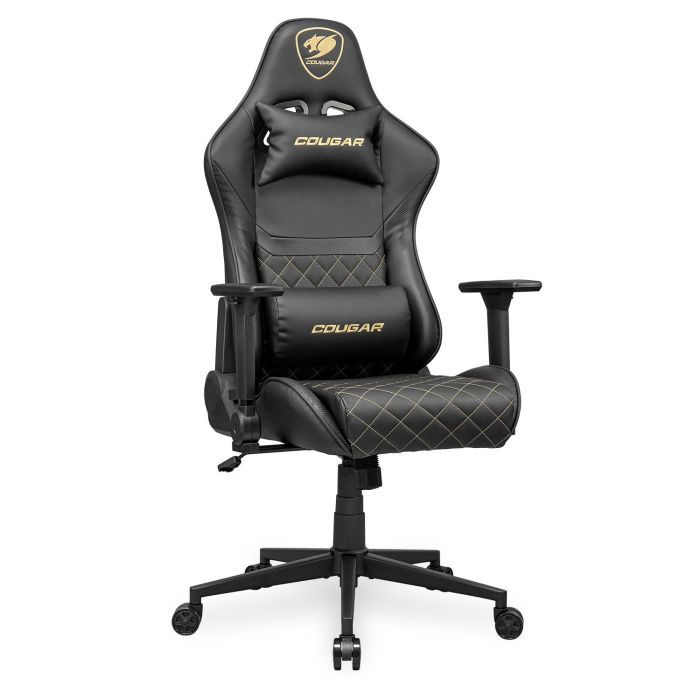 Геймерське крісло Cougar Armor One V2 Gold, чорний фото №2