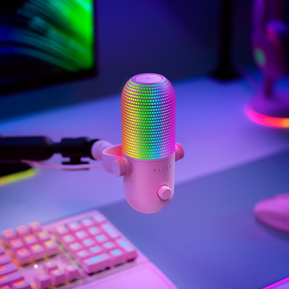 Мікрофон Razer Seiren V3 Chroma Quartz (RZ19-05060300-R3M1) фото №4