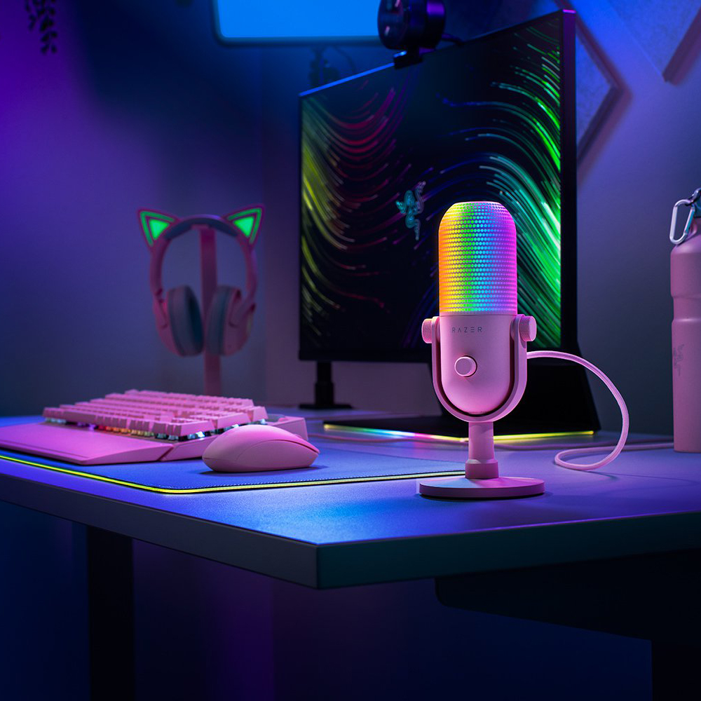 Мікрофон Razer Seiren V3 Chroma Quartz (RZ19-05060300-R3M1) фото №5