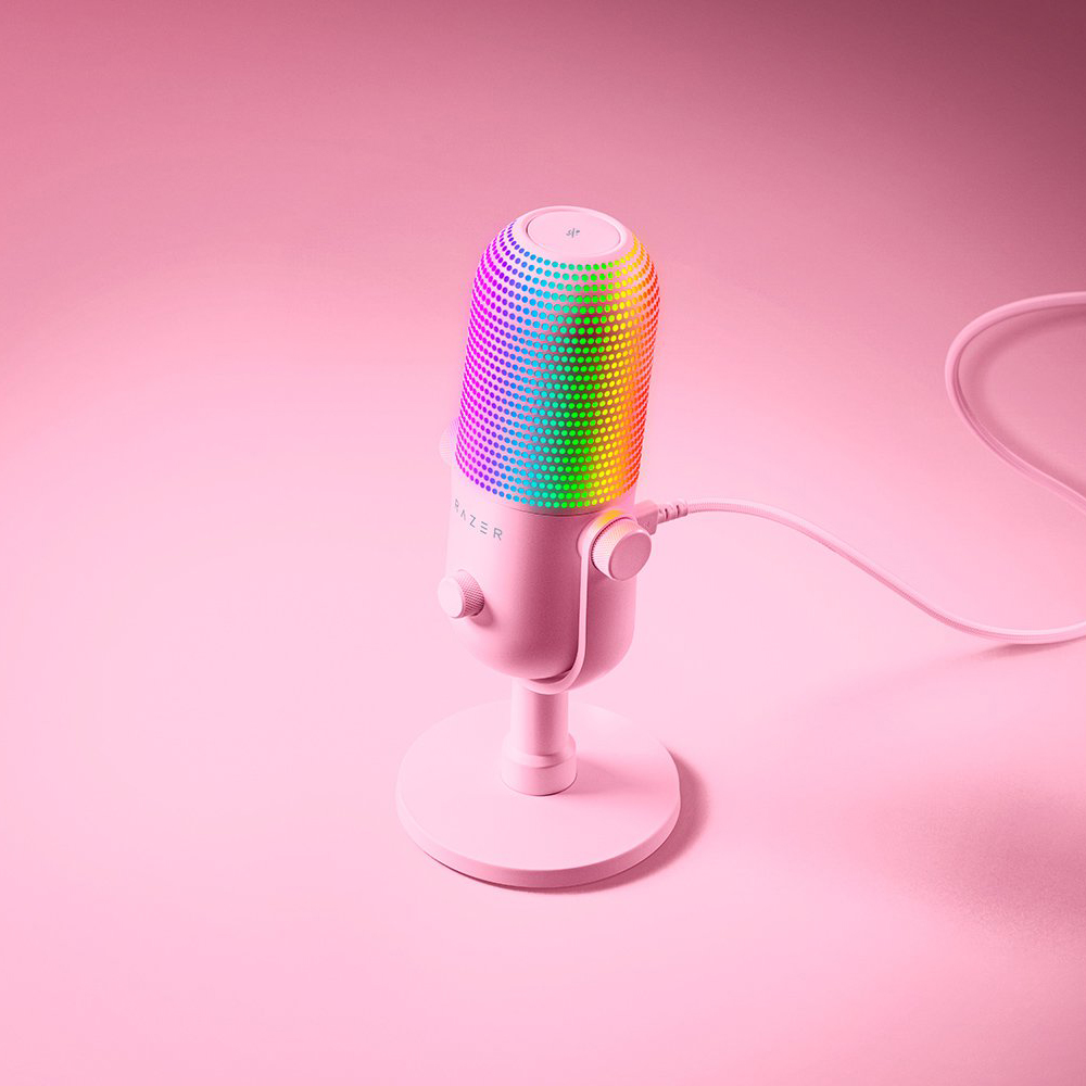 Мікрофон Razer Seiren V3 Chroma Quartz (RZ19-05060300-R3M1) фото №6