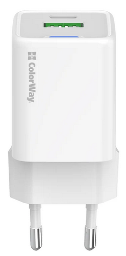 МЗП Colorway GaN Mini 30W PD Port PPS USB (Type-C PD   USB QC4.0) біле фото №3