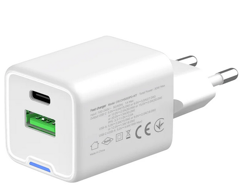 МЗП Colorway GaN Mini 30W PD Port PPS USB (Type-C PD   USB QC4.0) біле фото №4