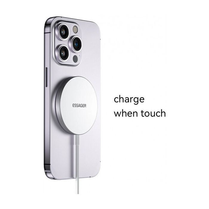 СЗУ Essager 2-in-1 wireless charger 15W magnetic for phone and earphones (EWXCX-YT02-Z) фото №5