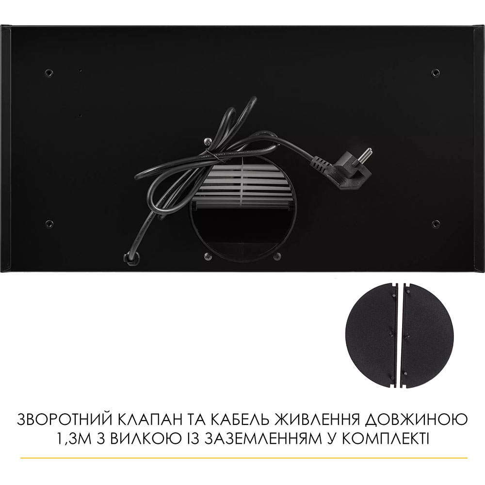 Вытяжка WEILOR LUMINA WBG 68 BLACK фото №12