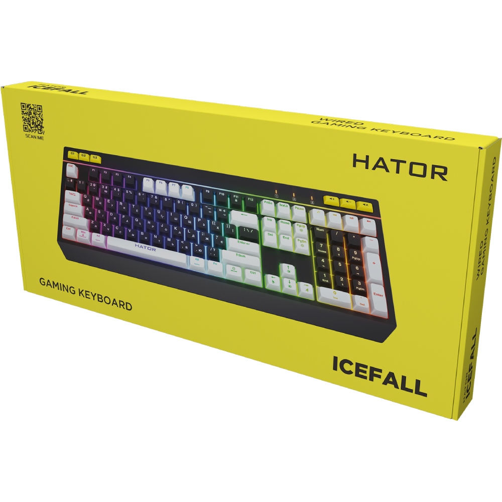 Клавіатура HATOR Icefall USB Black (HTK402UA) фото №6