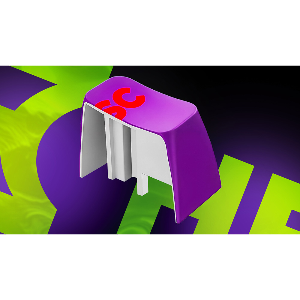 Клавиатура HATOR Hellyberry HK75 Mechanical Linear RGB USB UA White/Violet (HK75) фото №12