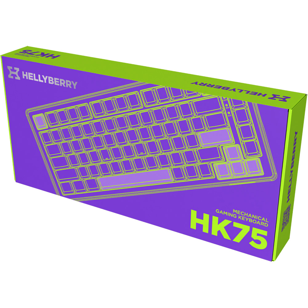 Клавиатура HATOR Hellyberry HK75 Mechanical Linear RGB USB UA White/Violet (HK75) фото №18