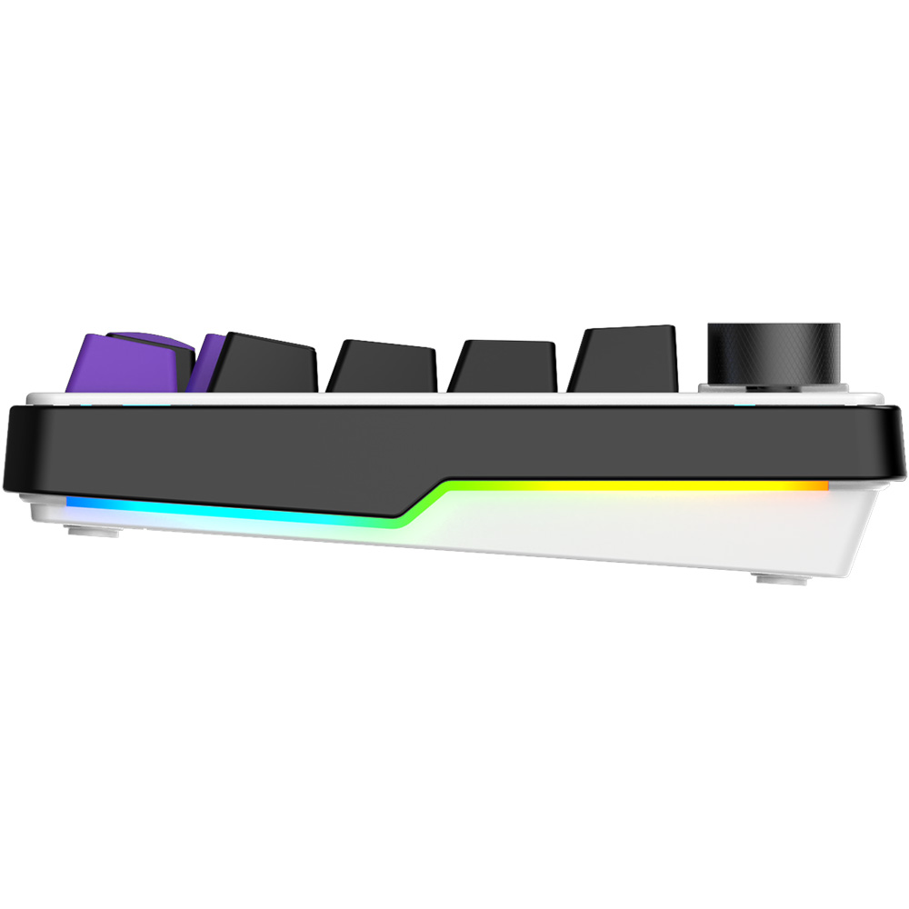 Клавиатура HATOR Hellyberry HK75 Mechanical Linear RGB USB UA White/Violet (HK75) фото №3