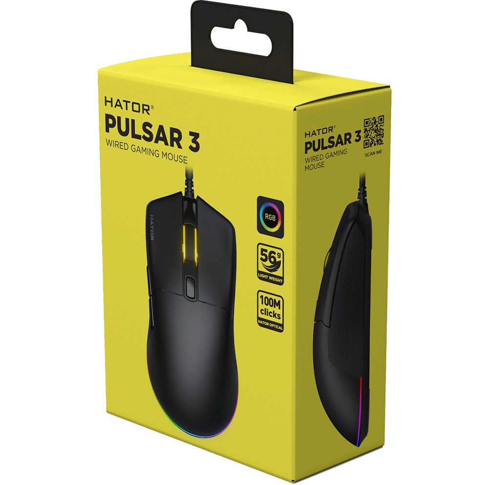 Компьютерная мыш HATOR Pulsar 3 USB Black (HTM610) фото №7