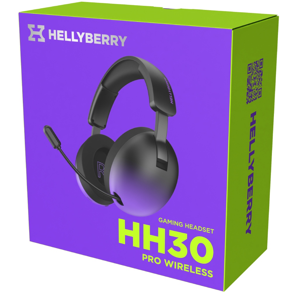 Навушники HATOR Hellyberry HH30 PRO Wireless Black/Violet (HH30_PRO_wireless_BV) фото №9