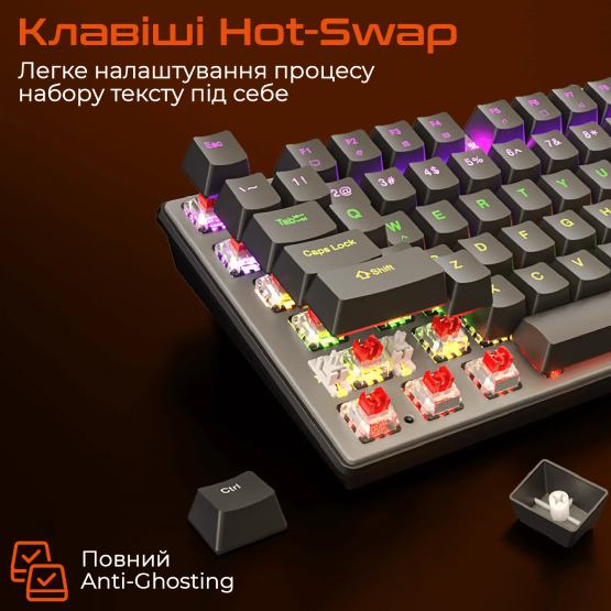 Клавиатура MEETION MT-MK008Pro-W-RUA фото №9