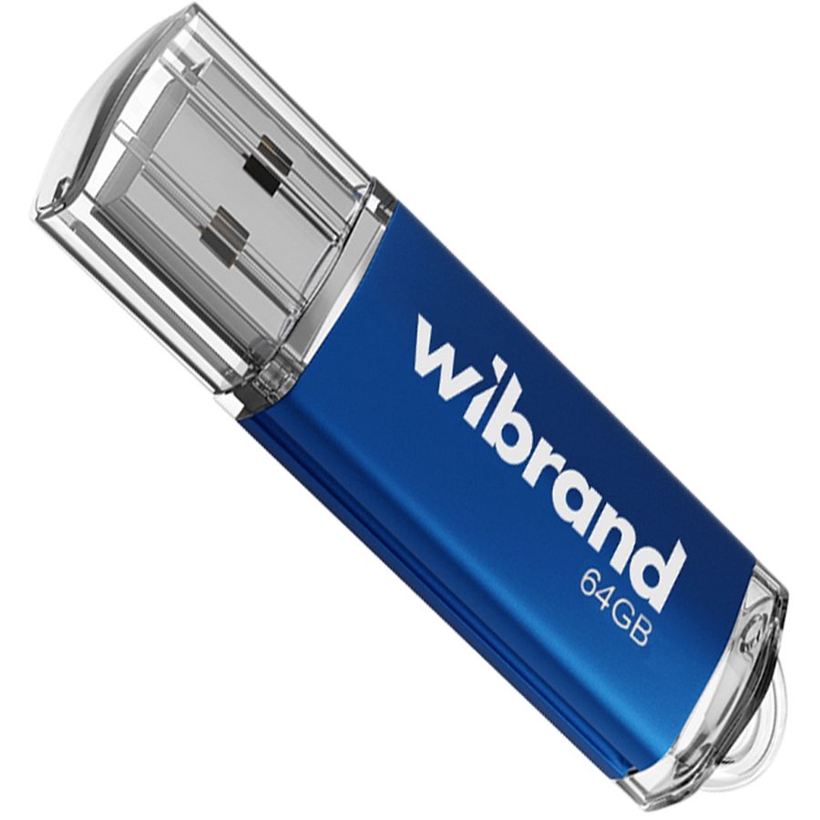 Флешка Wibrand Cougar 64Gb Blue USB 2.0