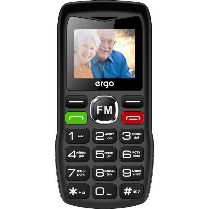 Мобильный телефон Ergo R182 Dual Sim Black фото №2