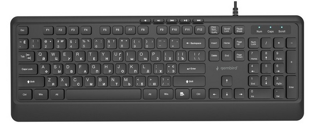 Клавиатура Gembird KB-MCH-05-CYRL Black