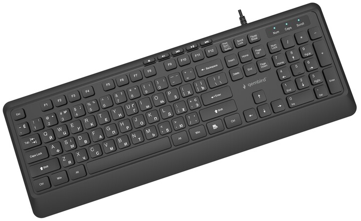 Клавиатура Gembird KB-MCH-05-CYRL Black фото №2