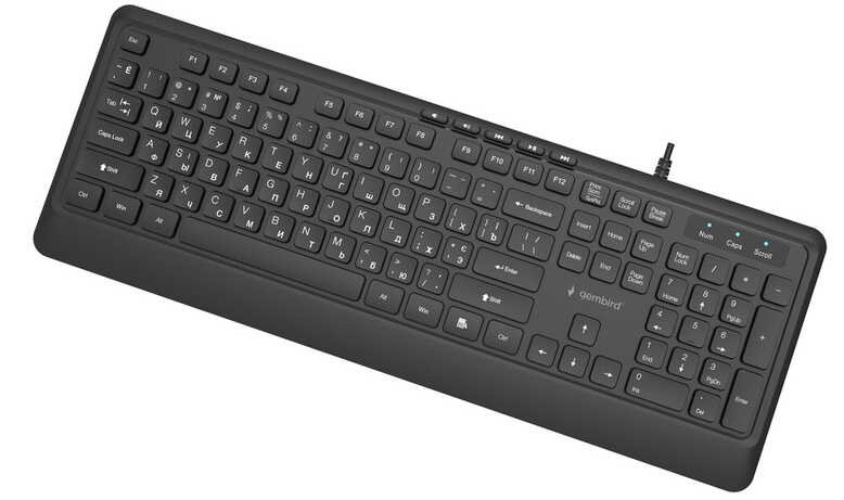 Клавиатура Gembird KB-MCH-05-CYRL Black фото №3