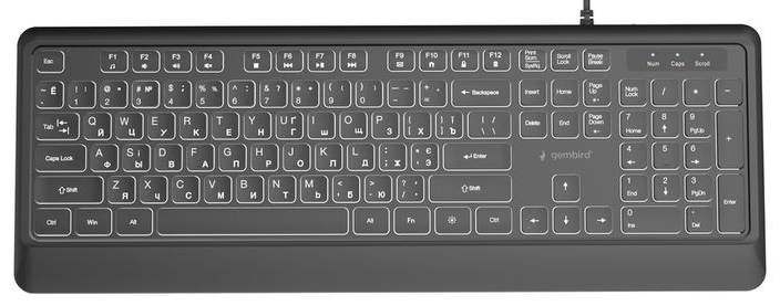 Клавиатура Gembird KB-UML-04-CYRL Black