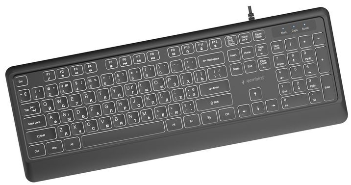 Клавиатура Gembird KB-UML-04-CYRL Black фото №3
