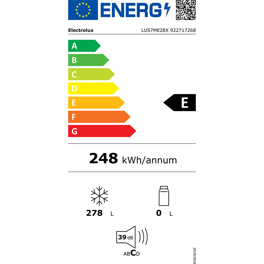 Морозильна камера Electrolux LUS7ME28X фото №7