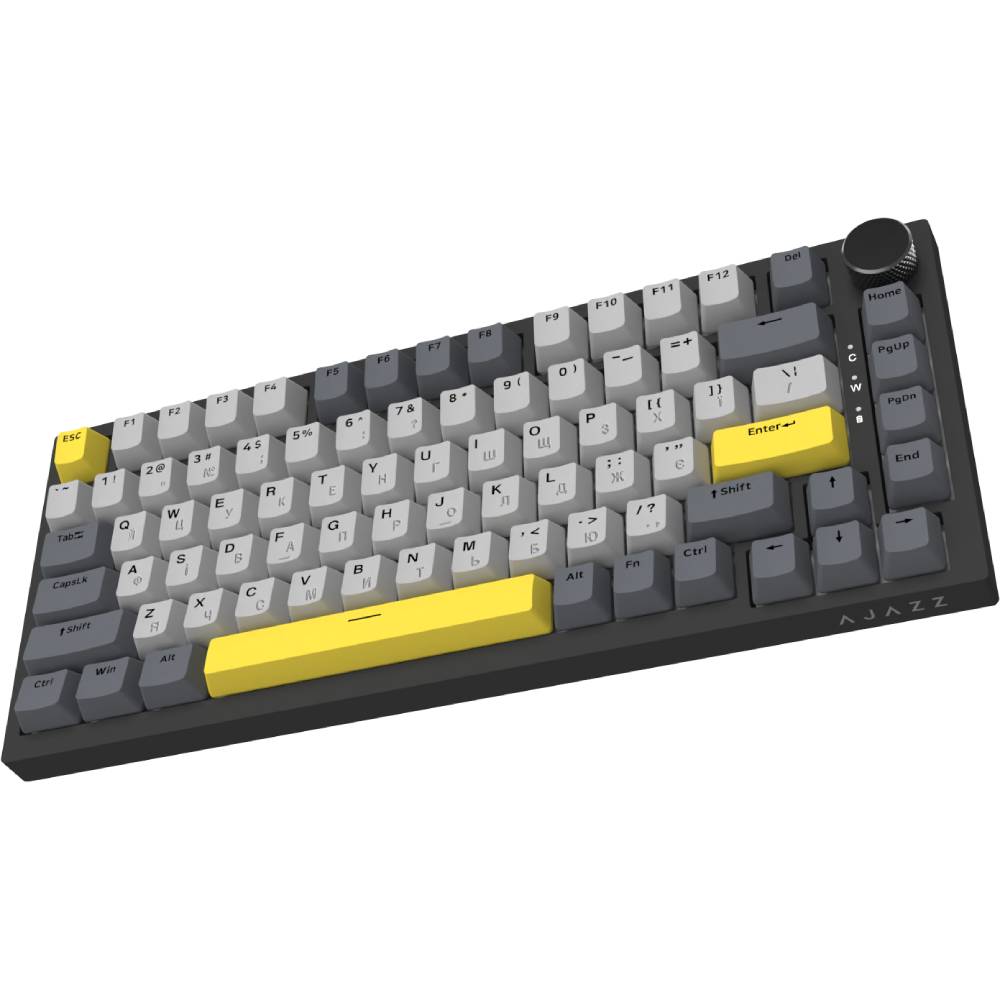 Клавіатура Ajazz AK820 Sea Salt Switch RGB USB-C UA Black (AK820-SS-BGY) фото №3