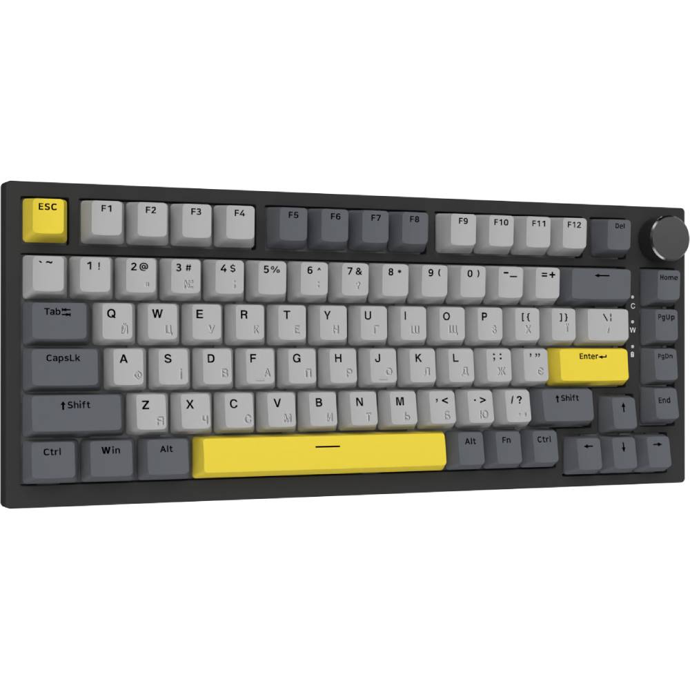 Клавіатура Ajazz AK820 Sea Salt Switch RGB USB-C UA Black (AK820-SS-BGY) фото №4