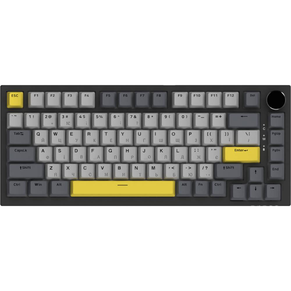 Клавіатура Ajazz AK820 Sea Salt Switch RGB USB-C UA Black (AK820-SS-BGY) фото №5