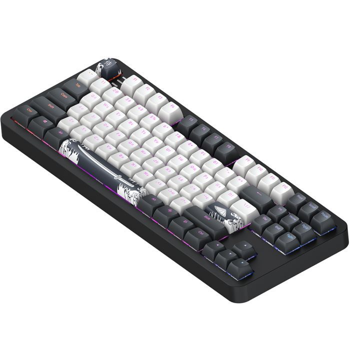 Клавиатура DARK PROJECT ALU87 Bushido ABS RGB Mech G3MS Moonstone Black/White (DPKB_BUSHIDO_87_ANSI_UA) фото №3