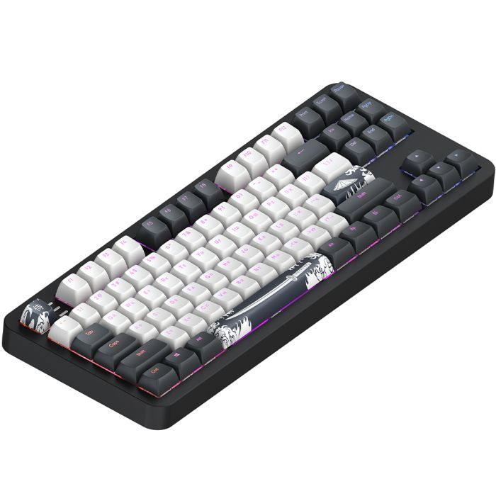 Клавиатура DARK PROJECT ALU87 Bushido ABS RGB Mech G3MS Moonstone Black/White (DPKB_BUSHIDO_87_ANSI_UA) фото №6