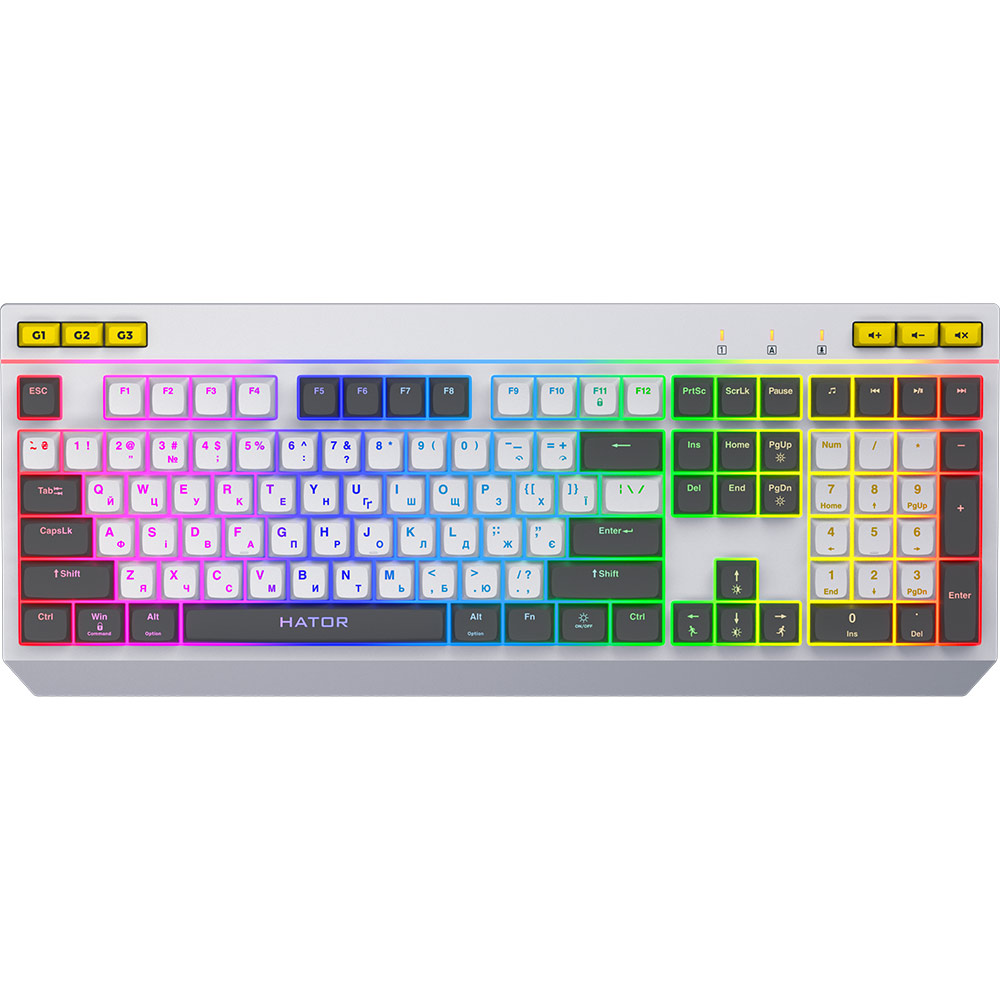 Клавиатура HATOR Icefall USB White (HTK405UA)