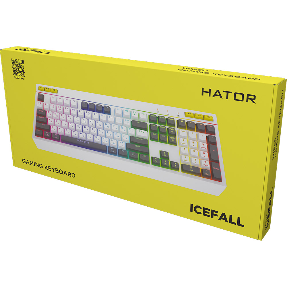 Клавиатура HATOR Icefall USB White (HTK405UA) фото №6
