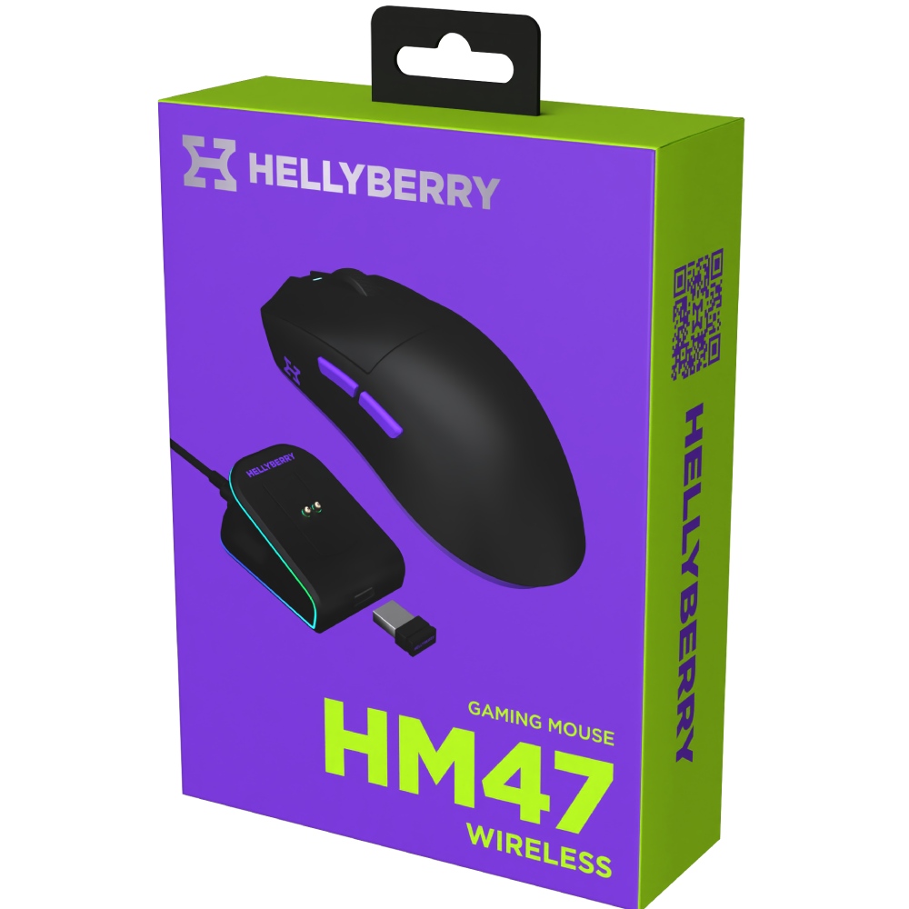 Комп'ютерна миша HATOR Hellyberry HM47 Wireless Black/Violet (HM47_black_violet) фото №10