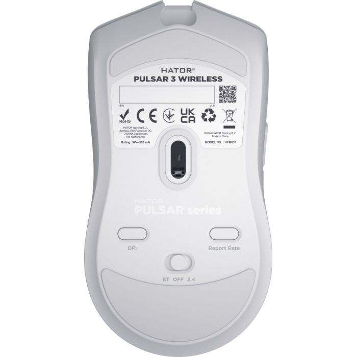 Компьютерная мыш HATOR Pulsar 3 Wireless White (HTM631) фото №5