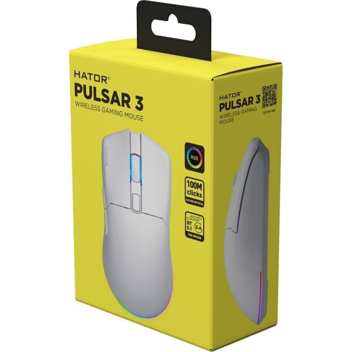 Компьютерная мыш HATOR Pulsar 3 Wireless White (HTM631) фото №6