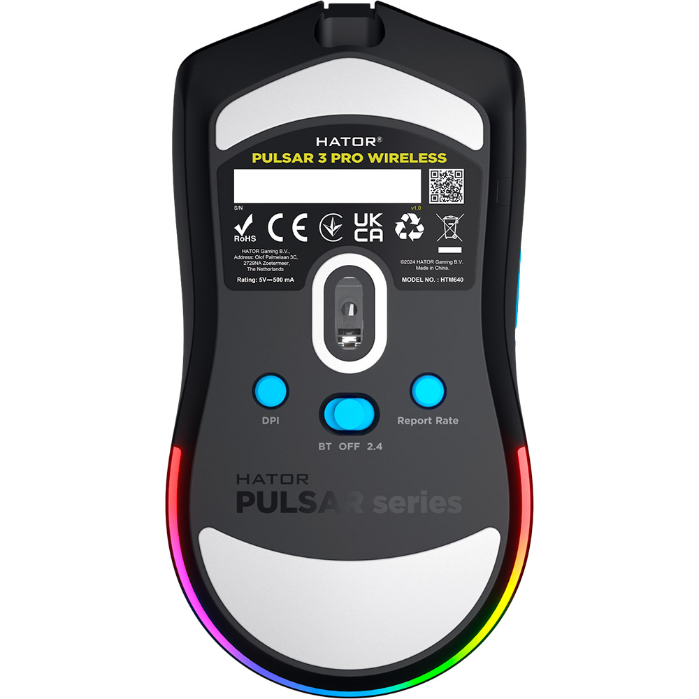 Комп'ютерна миша HATOR Pulsar 3 Pro Wireless Black (HTM640) фото №6