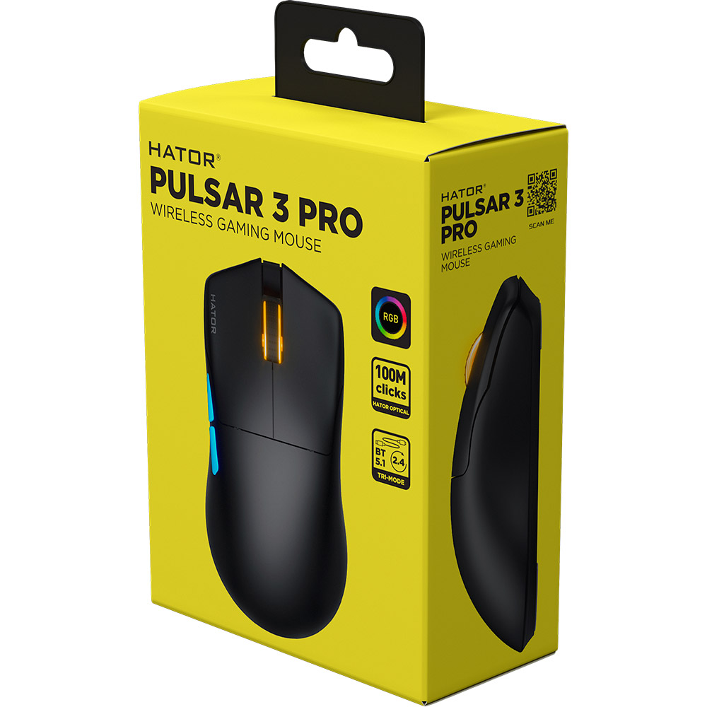 Комп'ютерна миша HATOR Pulsar 3 Pro Wireless Black (HTM640) фото №7