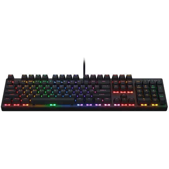 Клавиатура HATOR Icefall Mecha Rainbow USB Black (HTK104UA) фото №2