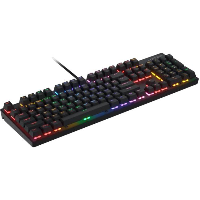 Клавиатура HATOR Icefall Mecha Rainbow USB Black (HTK104UA) фото №3