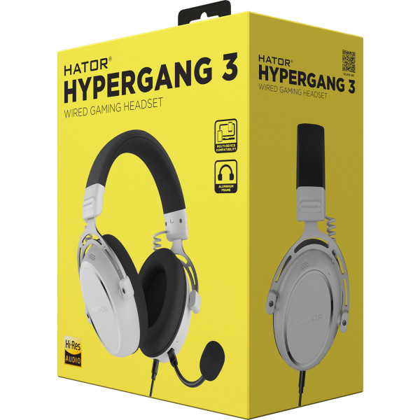 Наушники HATOR Hypergang 3 Hi-Res White (ESH06) фото №6